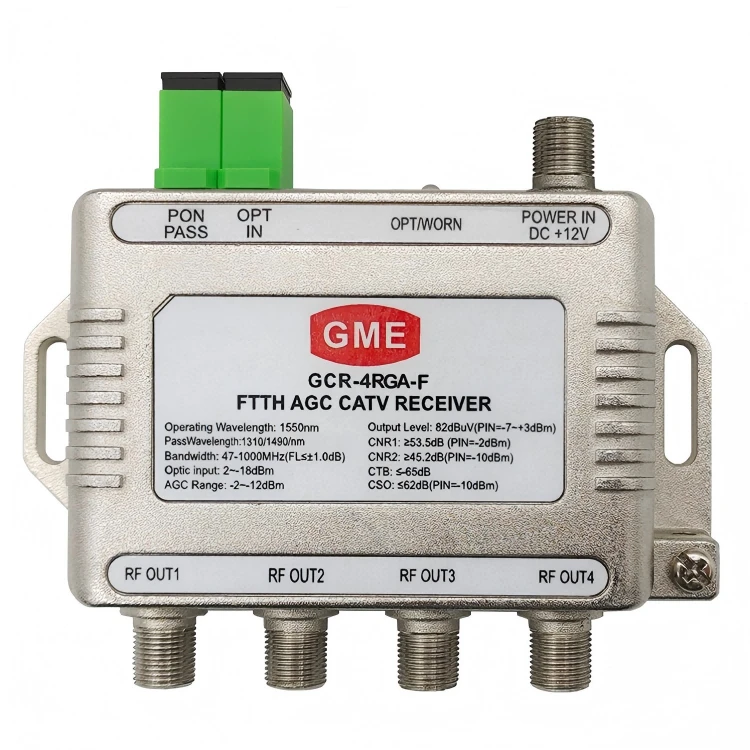 Hvad er applikationsscenarierne for FTTH AGC -kabelmodtager?